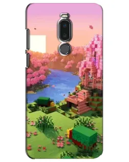 Чехол для Meizu Note 8 с картинкой «Розовое дерево Minecraft»