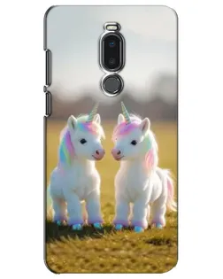 Чохол для Meizu Note 8 з картинкою «Пара єдинорогів»
