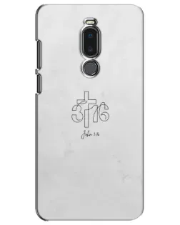 Чохол для Meizu Note 8 з картинкою «Івана 3:16 Хрест»