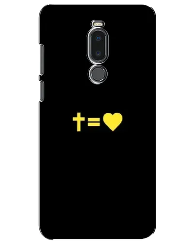 Чехол для Meizu Note 8 с картинкой «Сердце и Крест»