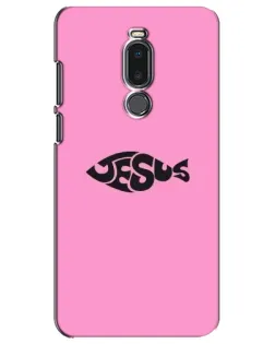 Чехол для Meizu Note 8 с картинкой «Розовый символ  Jesus»