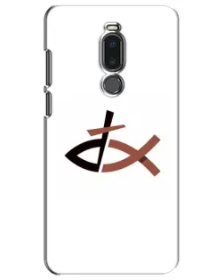 Чехол для Meizu Note 8 с картинкой «Рыба и крест»