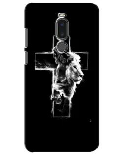 Чехол для Meizu Note 8 с картинкой «Сияющий крест Jesus»