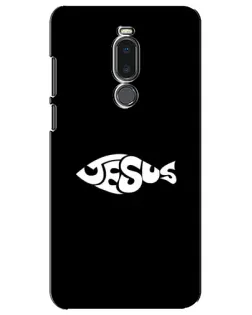 Чехол для Meizu Note 8 с картинкой «Рыба Jesus»