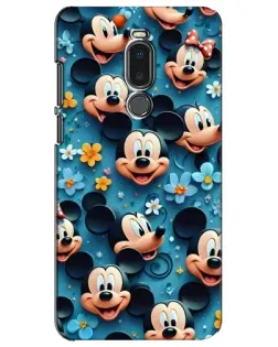 Чохол для Meizu Note 8 з картинкою «Паттерн Міккі та Мінні»