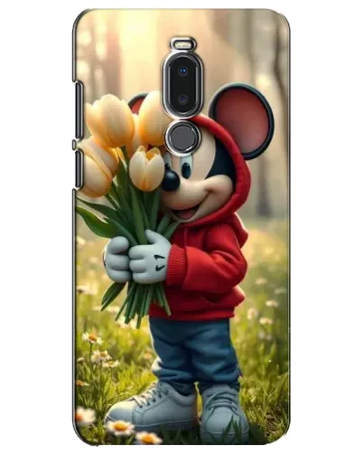 Чохол для Meizu Note 8 з картинкою «Міккі з тюльпанами»