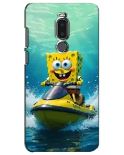 Чехол для Meizu Note 8 с картинкой «Спанч Боб на гидроцикле» Чехол для Meizu Note 8 с картинкой «Спанч Боб на гидроцикле»