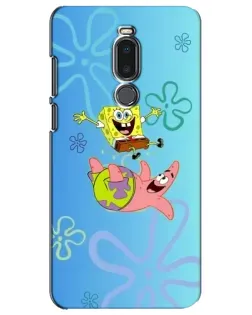 Чехол для Meizu Note 8 с картинкой «Спанч Боб и Патрик»