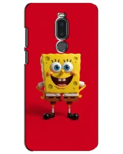 Чехол для Meizu Note 8 с картинкой «Спанч Боб на красном»
