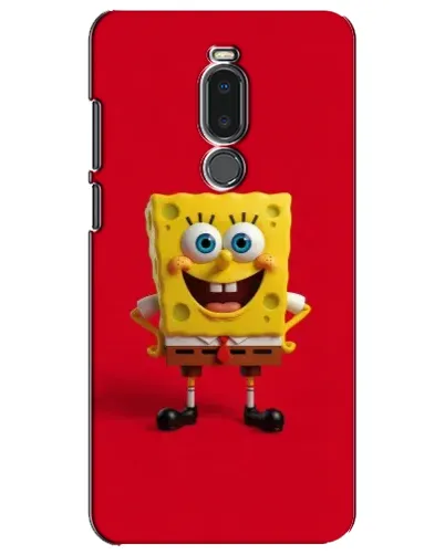 Чехол для Meizu Note 8 с картинкой «Спанч Боб на красном»