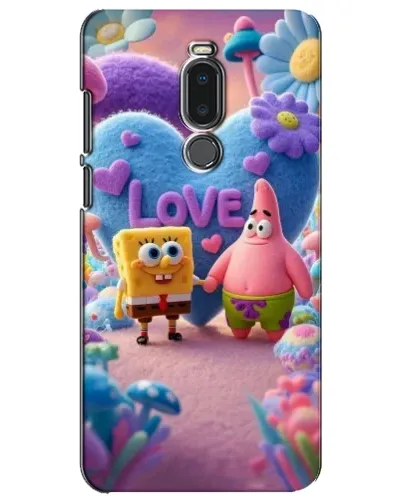 Чехол для Meizu Note 8 с картинкой «Губка Боб Патрик»