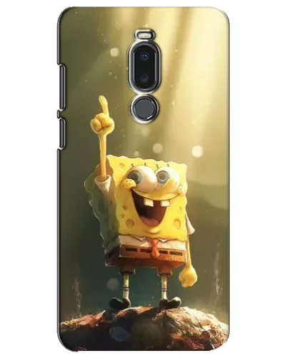Чехол для Meizu Note 8 с картинкой «Сияющий Спанч Боб»