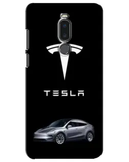 Чехол для Meizu Note 8 с картинкой «Tesla Model Y»