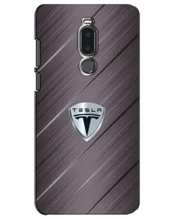 Чехол для Meizu Note 8 с картинкой «Металлическая текстура Tesla»