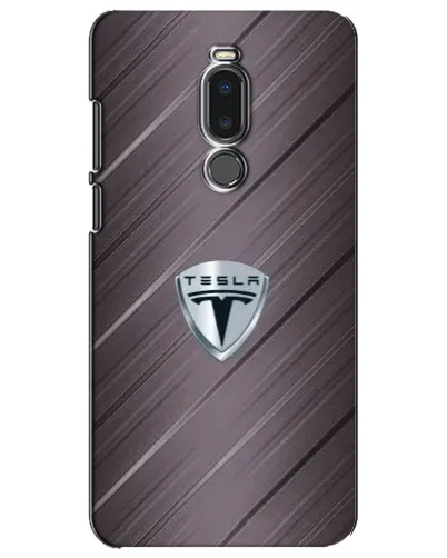 Чехол для Meizu Note 8 с картинкой «Металлическая текстура Tesla»