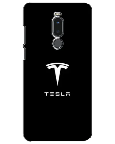 Чехол для Meizu Note 8 с картинкой «Tesla White Logo»