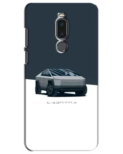 Чехол для Meizu Note 8 с картинкой «Серебристый Cybertruck Tesla»