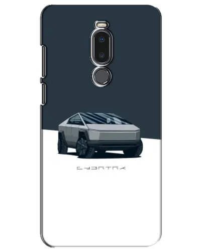 Чехол для Meizu Note 8 с картинкой «Серебристый Cybertruck Tesla»