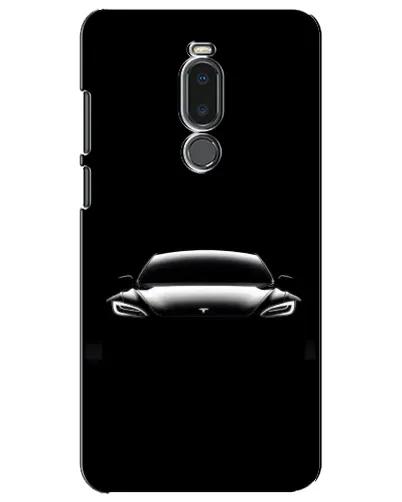 Чехол для Meizu Note 8 с картинкой «Фары Tesla Night»