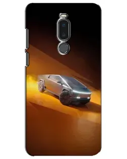 Чехол для Meizu Note 8 с картинкой «Cybertruck в пустыне»