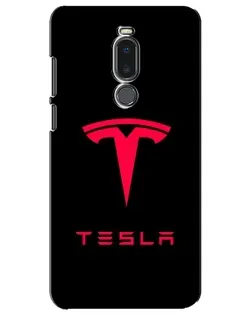 Чехол для Meizu Note 8 с картинкой «Tesla Red Logo»