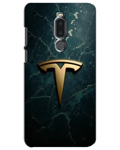 Чехол для Meizu Note 8 с картинкой «Мраморная Tesla Gold»