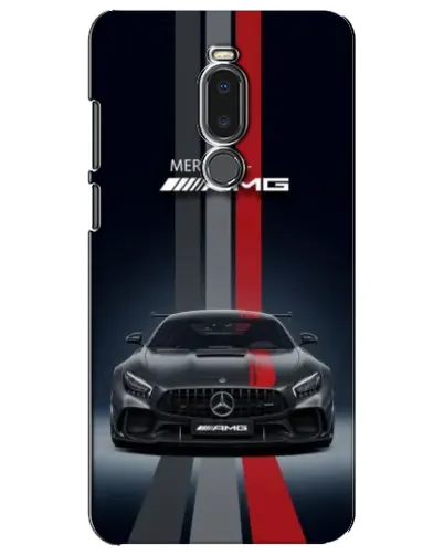 Чехол для Meizu Note 8 с картинкой «Mercedes — белый карбон»