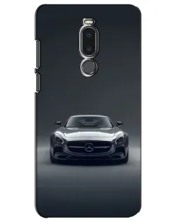 Чехол для Meizu Note 8 с картинкой «Mercedes на черном»