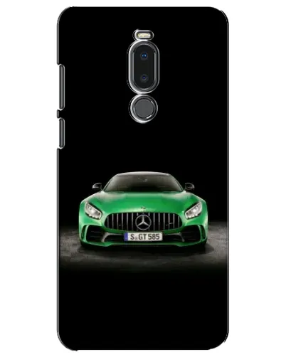 Чехол для Meizu Note 8 с картинкой «Mercedes — неоновый лого»