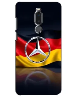 Чехол для Meizu Note 8 с картинкой «Mercedes — флаг Германии»