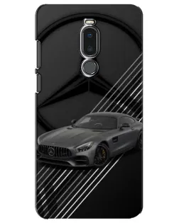 Чехол для Meizu Note 8 с картинкой «Mercedes AMG — графика»