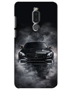 Чехол для Meizu Note 8 с картинкой «Mercedes в дыму»