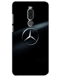 Чехол для Meizu Note 8 с картинкой «Mercedes на металле»