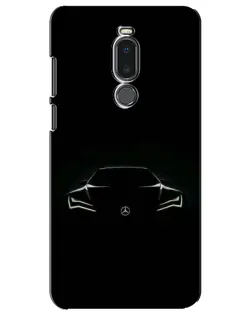 Чехол для Meizu Note 8 с картинкой «Mercedes — силуэт авто»