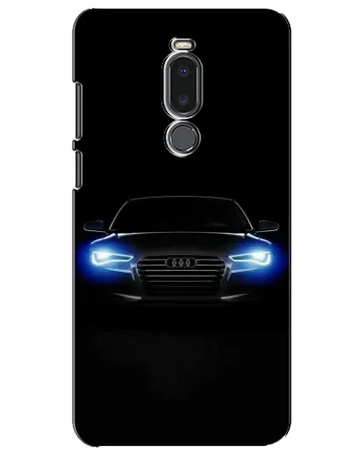 Чехол для Meizu Note 8 с картинкой «Audi в неоне»