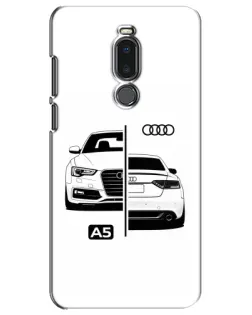 Чехол для Meizu Note 8 с картинкой «Audi — контрастный дизайн»