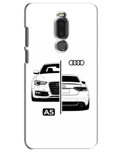 Чехол для Meizu Note 8 с картинкой «Audi — контрастный дизайн»