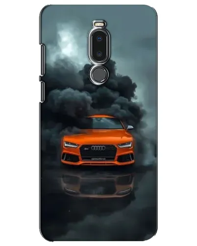 Чехол для Meizu Note 8 с картинкой «Audi в облаках дыма»
