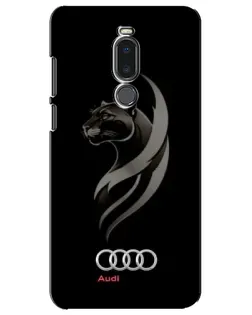 Чехол для Meizu Note 8 с картинкой «Графика — пантера и Audi»