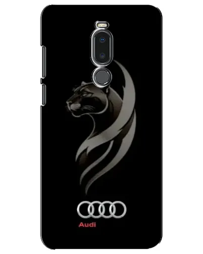 Чехол для Meizu Note 8 с картинкой «Графика — пантера и Audi»