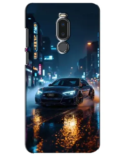 Чехол для Meizu Note 8 с картинкой «Ночной город и Audi»
