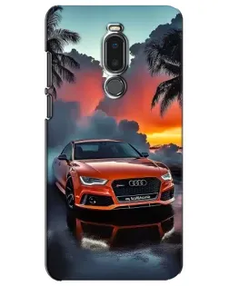 Чехол для Meizu Note 8 с картинкой «Audi — закат»