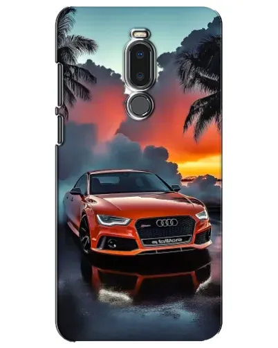 Чехол для Meizu Note 8 с картинкой «Audi — закат»