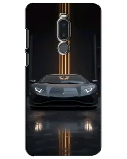 Чехол для Meizu Note 8 с картинкой «Lamborghini золотые линии»
