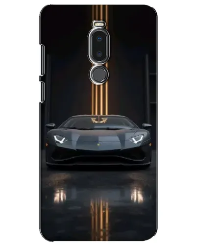 Чехол для Meizu Note 8 с картинкой «Lamborghini золотые линии»