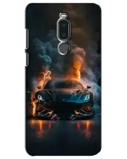 Чехол для Meizu Note 8 с картинкой «Lamborghini дымная эстетика»