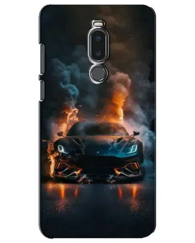 Чехол для Meizu Note 8 с картинкой «Lamborghini дымная эстетика»