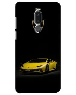 Чехол для Meizu Note 8 с картинкой «Lamborghini желтый акцент»