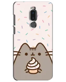 Чехол для Meizu Note 8 с картинкой «Пушин с кексом»