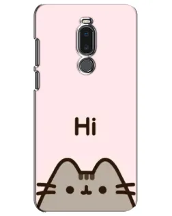 Чехол для Meizu Note 8 с картинкой «Пушин говорит Hi»